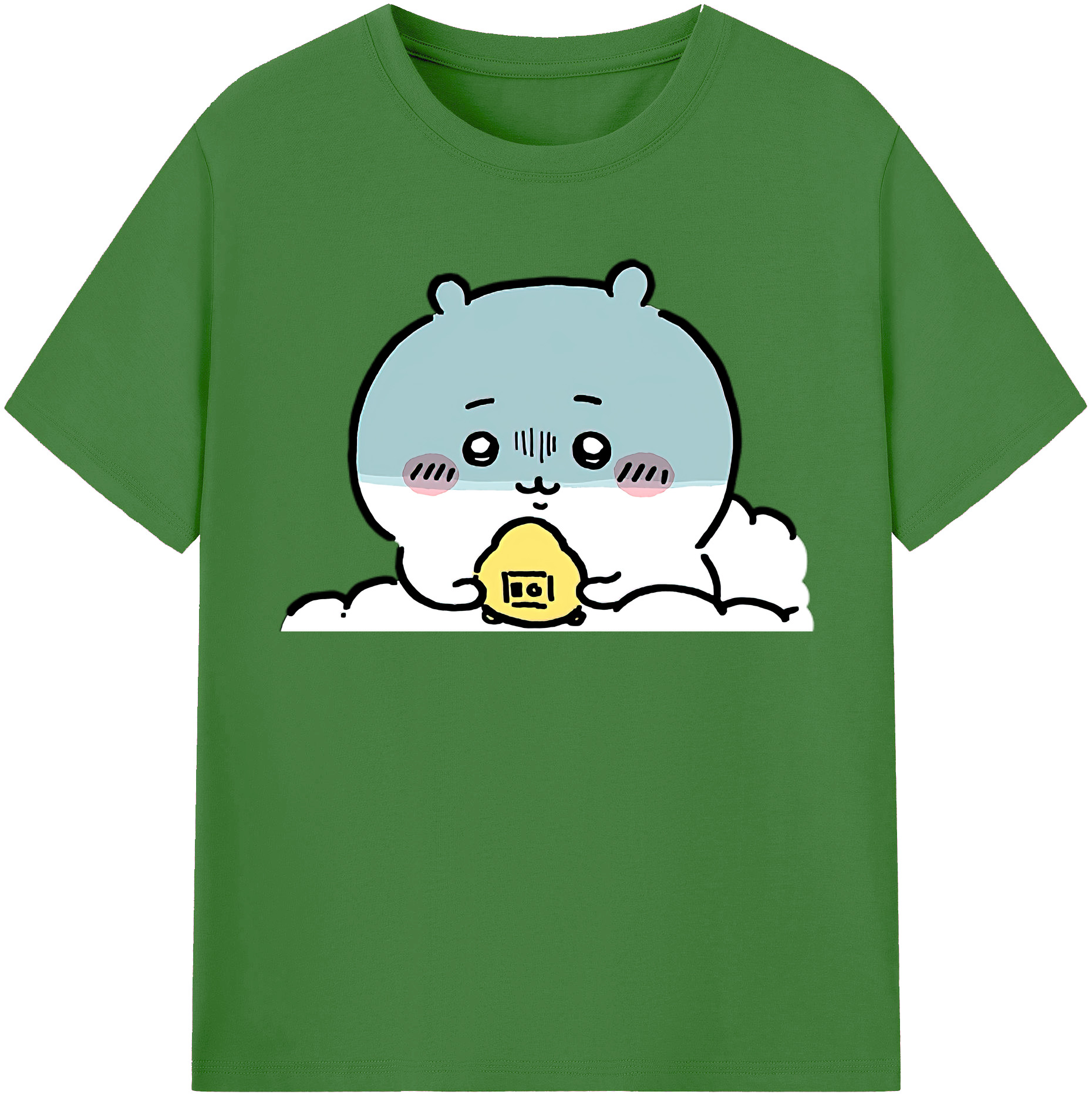（画像用） ちいかわ ちいかわ Chii-kawa chiikawa レディースカジュアルプリントTシャツ（綿100％）